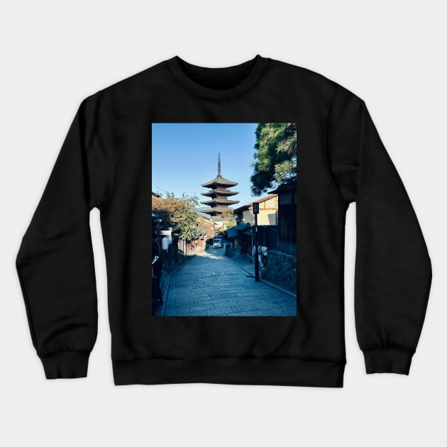 Kyoto Pagoda Crewneck Sweatshirt by dagobah_days